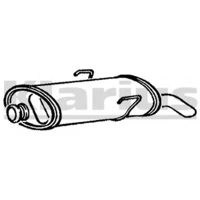 Глушитель выхлопных газов конечный KLARIUS купить