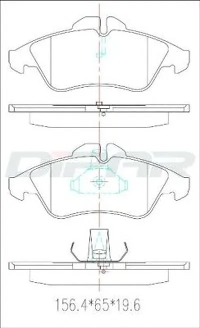 Комплект тормозных колодок, дисковый тормоз DITAS купить
