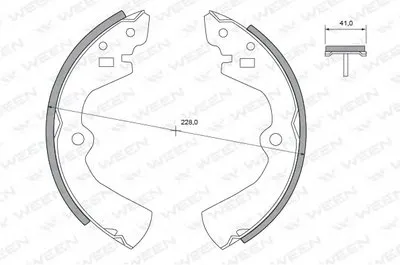 Комплект тормозных колодок WEEN купить