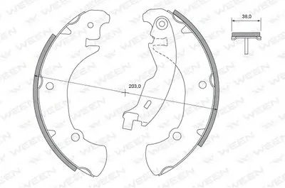 Комплект тормозных колодок WEEN купить