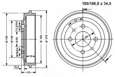 Тормозной барабан VEMA купить