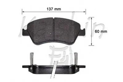 Комплект тормозных колодок, дисковый тормоз KAISHIN купить