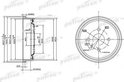 Тормозной барабан PATRON купить