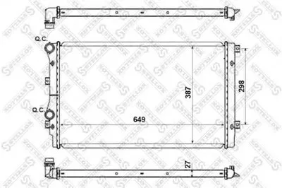 Радиатор, охлаждение двигателя STELLOX купить