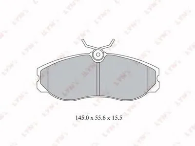 Комплект тормозных колодок, дисковый тормоз LYNXauto купить