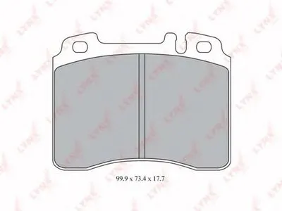 Комплект тормозных колодок, дисковый тормоз LYNXauto купить