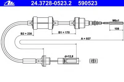 Тросик сцепления ATE купить