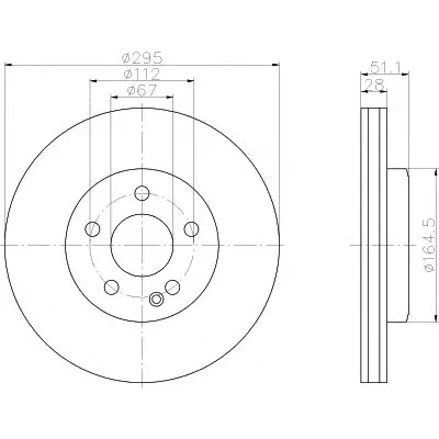 Тормозной диск PRO HELLA PAGID купить