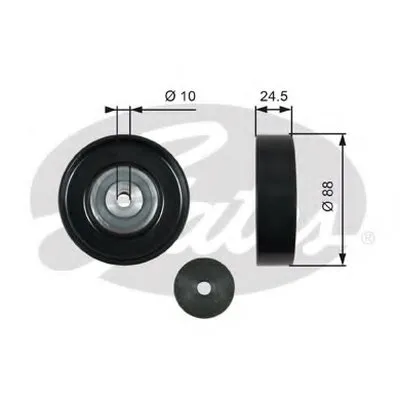 Паразитный / ведущий ролик, поликлиновой ремень DriveAlign® GATES купить