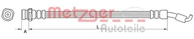 Тормозной шланг METZGER купить