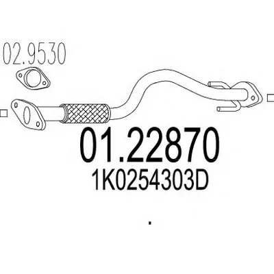 Труба выхлопного газа MTS купить