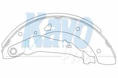 Комплект тормозных колодок KAVO PARTS купить