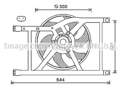 Вентилятор, охлаждение двигателя AVA QUALITY COOLING купить