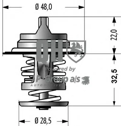 Термостат, охлаждающая жидкость QH JP GROUP купить