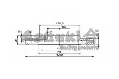 Тормозной диск ASHUKI купить