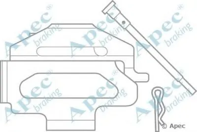 Комплектующие, тормозные колодки APEC braking купить