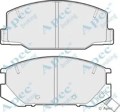 Комплект тормозных колодок, дисковый тормоз APEC braking купить