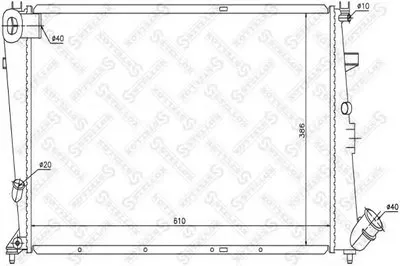 Радиатор, охлаждение двигателя STELLOX купить