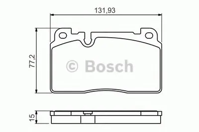 Комплект тормозных колодок, дисковый тормоз BOSCH купить