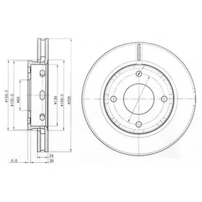 Тормозной диск DELPHI купить