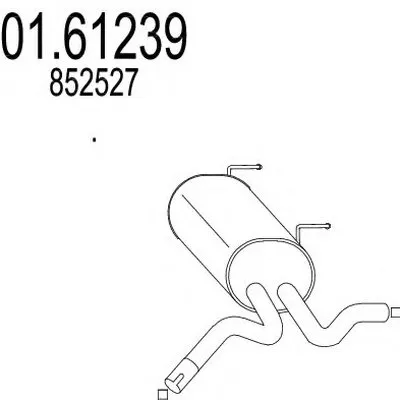 Глушитель выхлопных газов конечный MTS купить