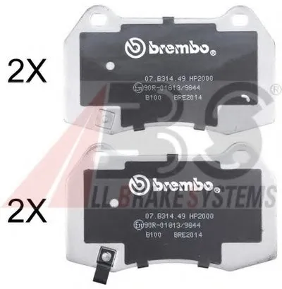 Комплект тормозных колодок, дисковый тормоз SPORTLINE A.B.S. купить