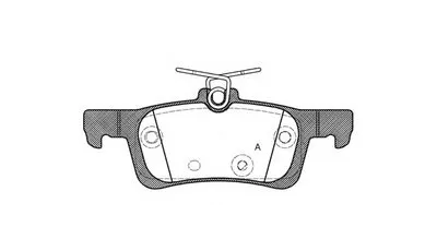 Комплект тормозных колодок, дисковый тормоз ADVANCE OPEN PARTS купить