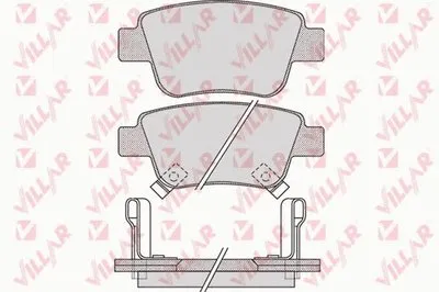 Комплект тормозных колодок, дисковый тормоз VILLAR купить
