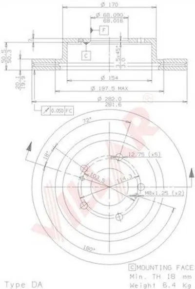 Тормозной диск VILLAR купить