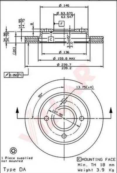 Тормозной диск VILLAR купить
