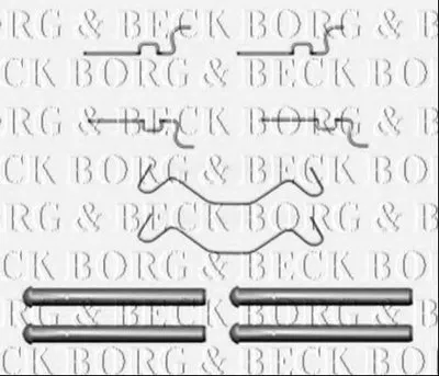 Комплектующие, колодки дискового тормоза BORG & BECK купить