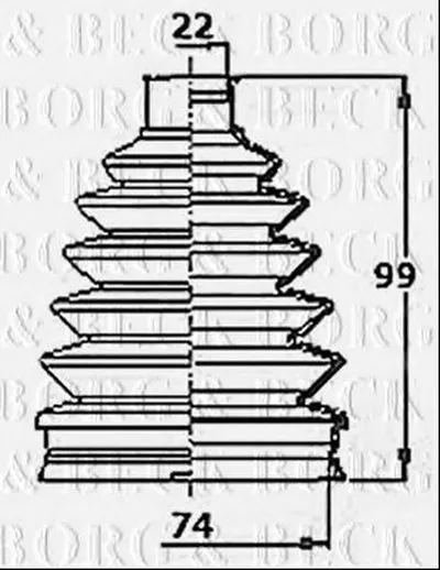Пыльник, приводной вал BORG & BECK купить