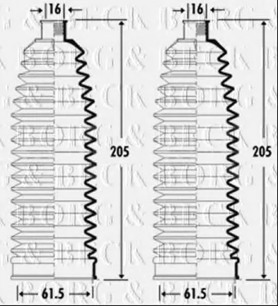 Пыльник, рулевое управление BORG & BECK купить