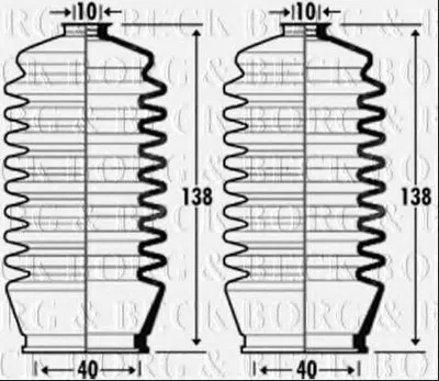 Пыльник, рулевое управление BORG & BECK купить