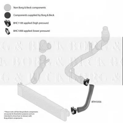 Трубка нагнетаемого воздуха BORG & BECK купить