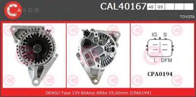 Генератор GENUINE SERIES CASCO купить