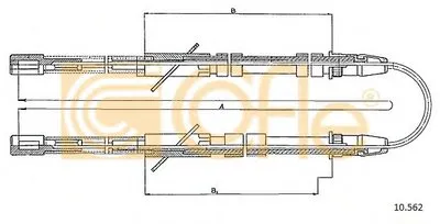 Трос, стояночная тормозная система COFLE купить