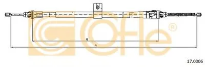 Трос, стояночная тормозная система COFLE купить