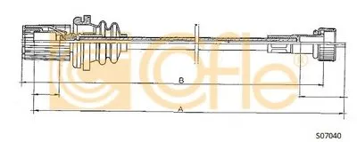 Тросик спидометра COFLE купить