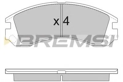 Комплект тормозных колодок, дисковый тормоз BREMSI купить