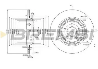 Тормозной диск BREMSI купить