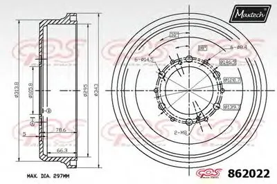 Тормозной барабан R+ (Regular Plus) MAXTECH купить