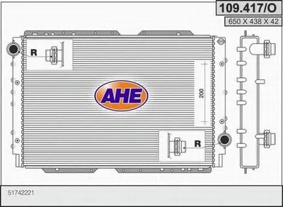 Радиатор, охлаждение двигателя AHE купить
