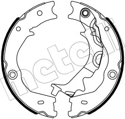 Комплект тормозных колодок, стояночная тормозная система METELLI купить