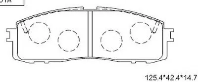 Комплект тормозных колодок, дисковый тормоз ASIMCO купить
