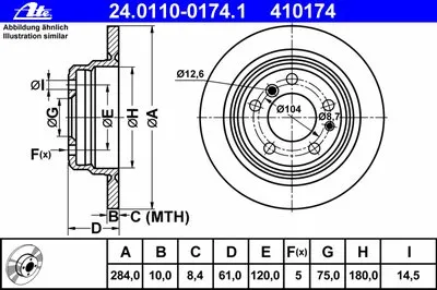 Тормозной диск ATE купить