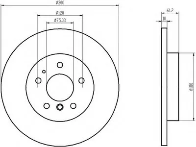 Тормозной диск PRO HELLA PAGID купить