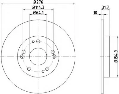 Тормозной диск PRO HELLA PAGID купить