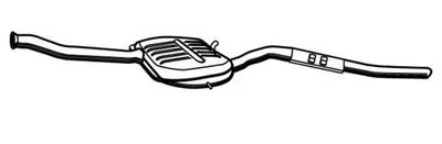 Средний глушитель выхлопных газов WALKER купить