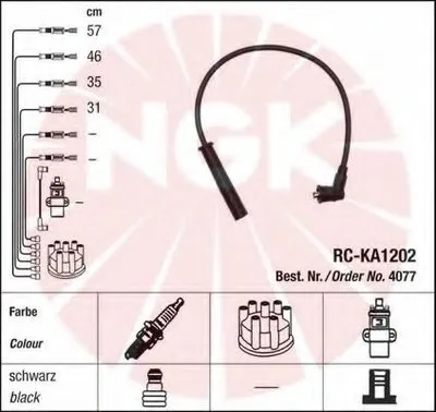 Комплект проводов зажигания NGK купить